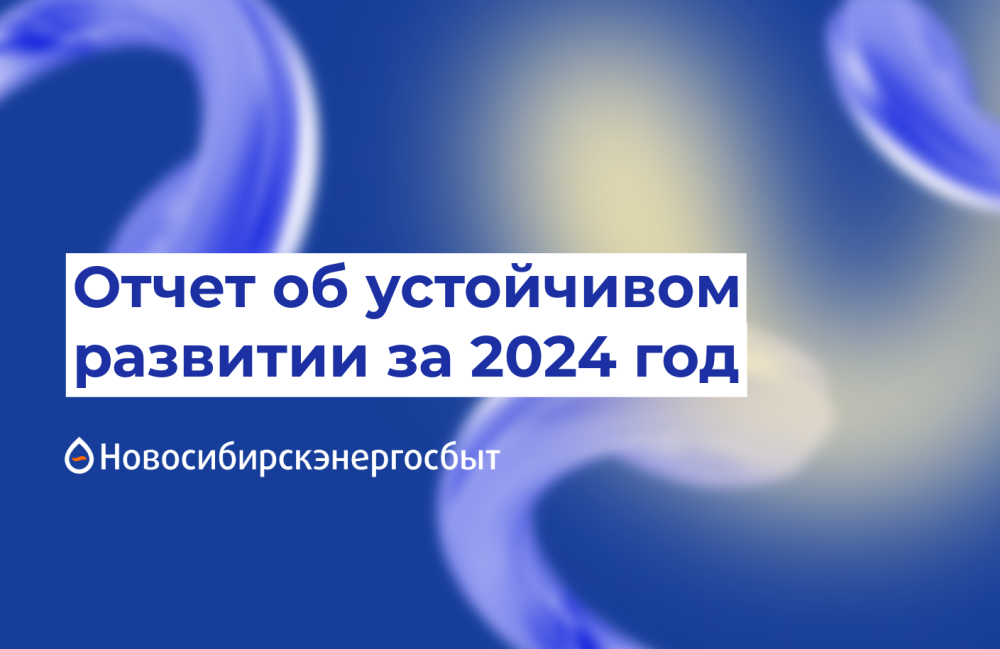 АО «Новосибирскэнергосбыт» представляет Отчет об устойчивом развитии за 2024 год